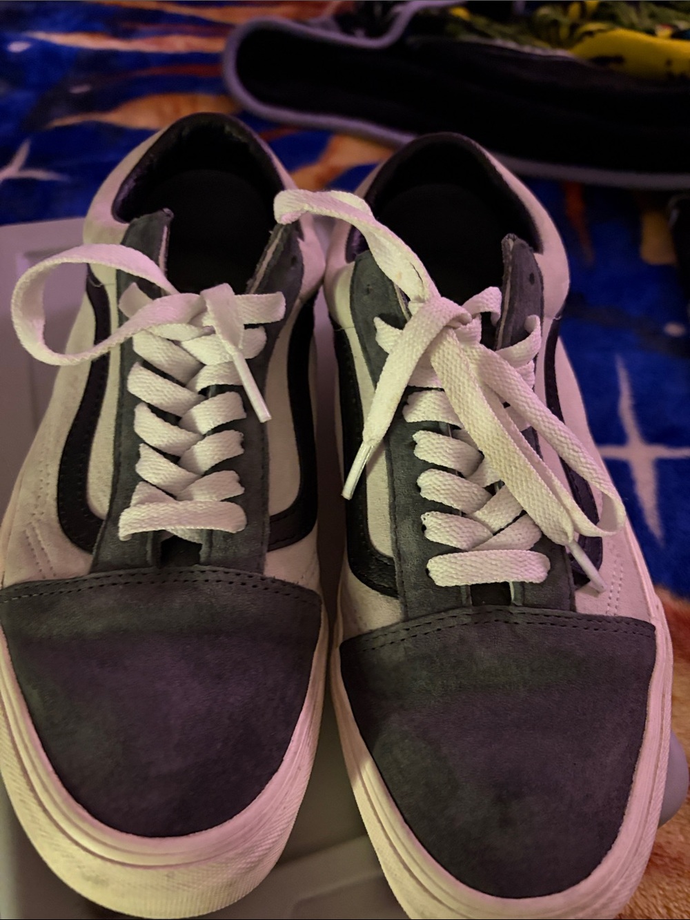 Vans Old Skool Low-Top Sneakers in Gray and White